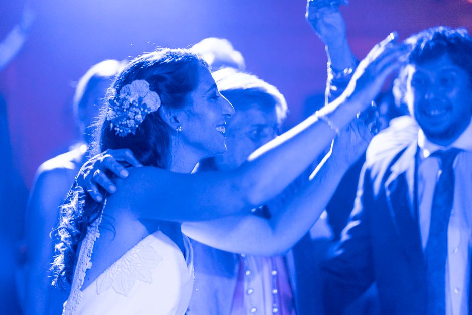 Wedding reception dancing and celebration